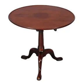 Mahogany Dish-Top Tripod Table-32" Diameter