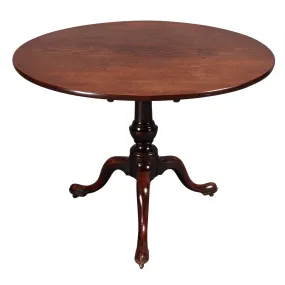 Mahogany Tripod Table-39" Diameter