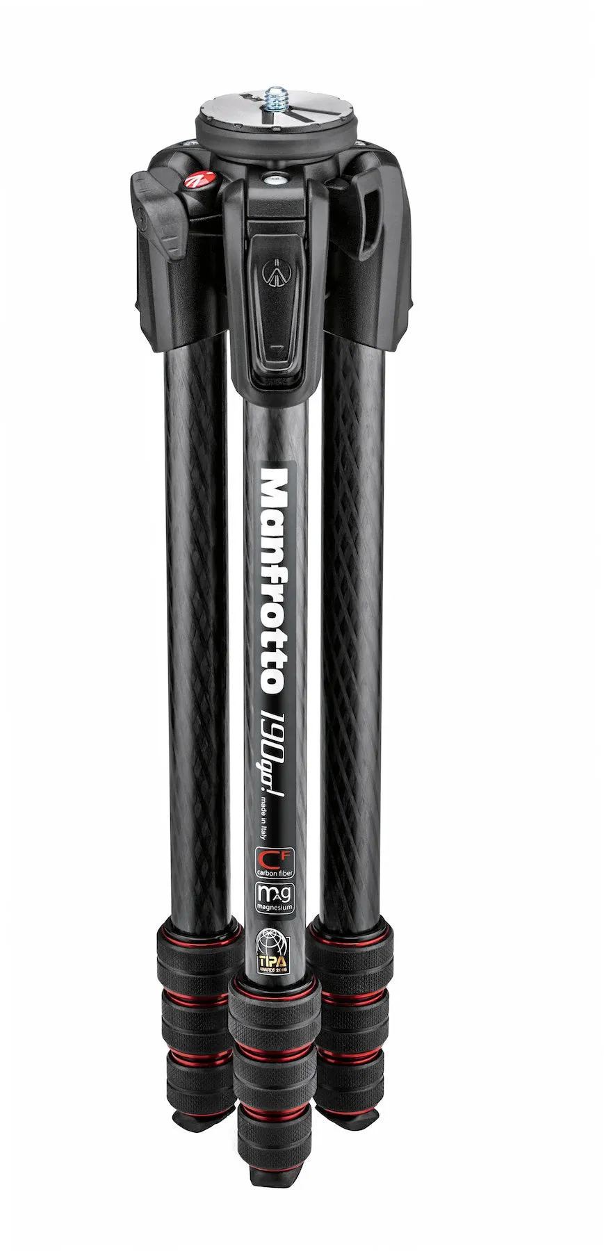Manfrotto 190go! MS Carbon 4-Section photo Tripod with twist locks