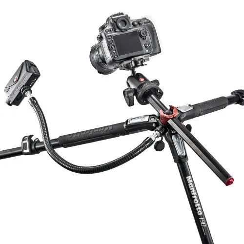 Manfrotto Aluminum 3-Section Tripod,Black