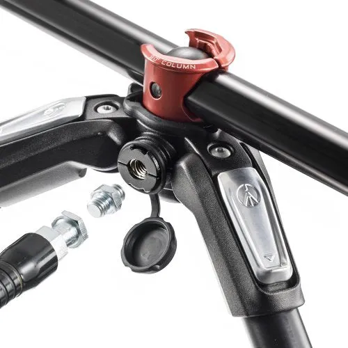 Manfrotto Aluminum 3-Section Tripod,Black