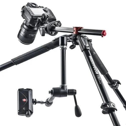 Manfrotto Aluminum 3-Section Tripod,Black