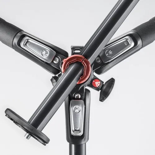 Manfrotto Aluminum 3-Section Tripod,Black