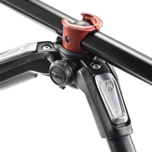 Manfrotto Aluminum 3-Section Tripod,Black