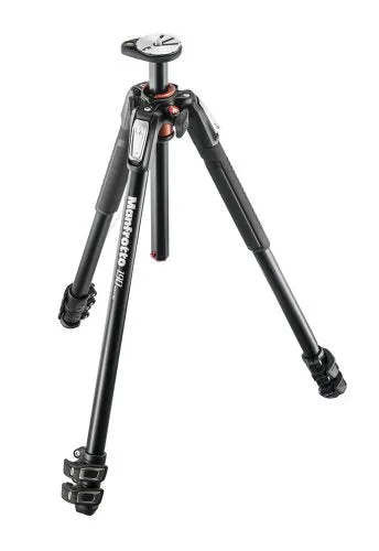 Manfrotto Aluminum 3-Section Tripod,Black