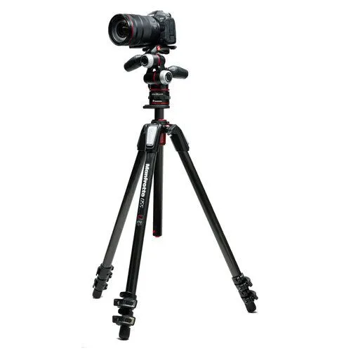 Manfrotto MT055CXPRO3 Carbon Fiber Tripod with MHXPRO-3W Head & Move Quick Release