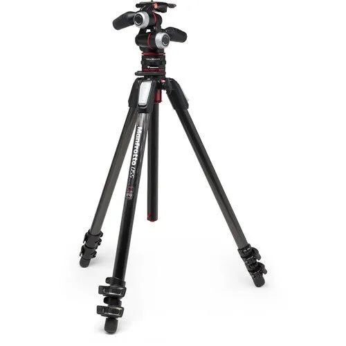 Manfrotto MT055CXPRO3 Carbon Fiber Tripod with MHXPRO-3W Head & Move Quick Release