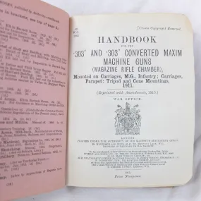 Maxim .303 Machine Gun Handbook (1915)