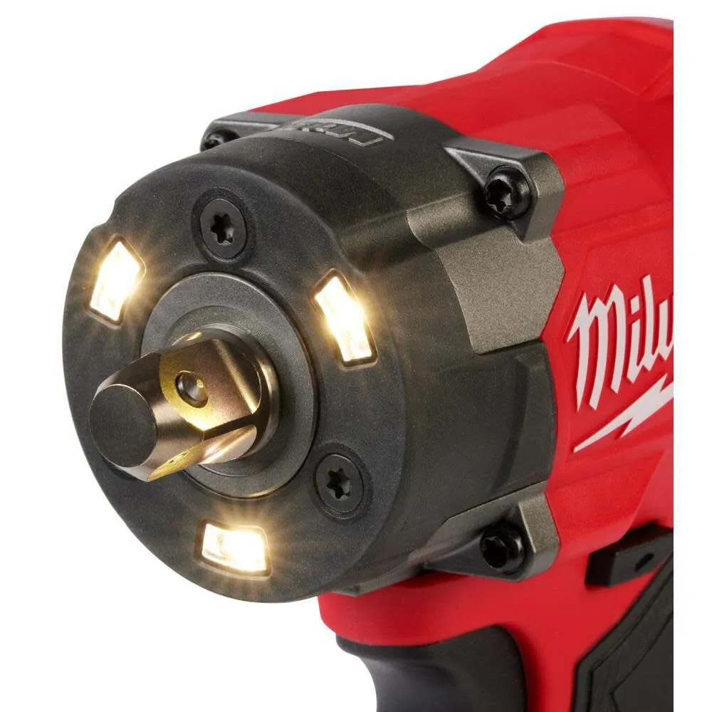 Milwaukee 3061P-20 M18 FUEL 1/2" Controlled Torque Compact Impact Wrench w/ TORQUE-SENSE, Pin Detent