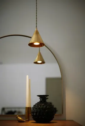 Mini Unlacquered Brass Pendant Lights