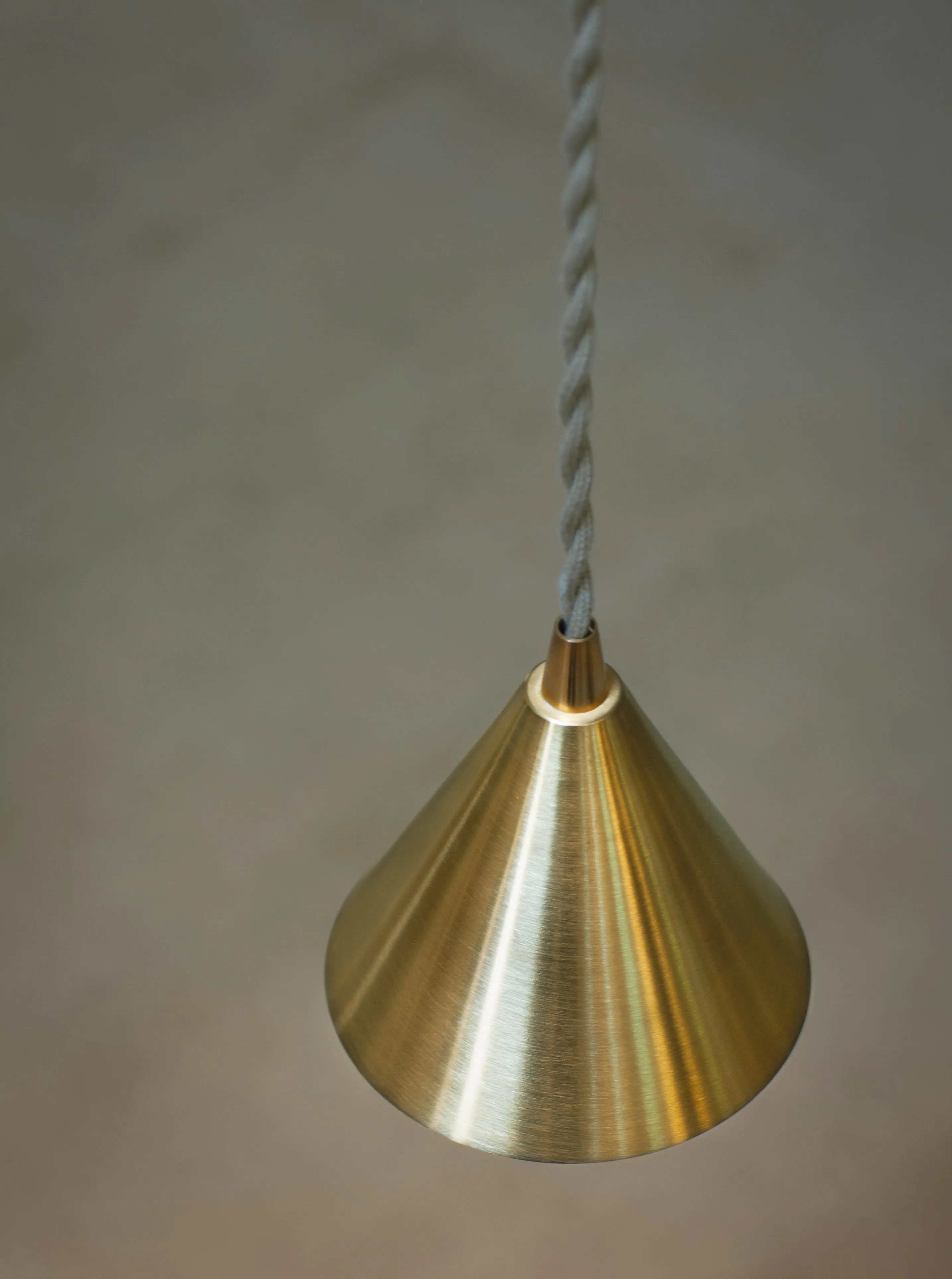Mini Unlacquered Brass Pendant Lights