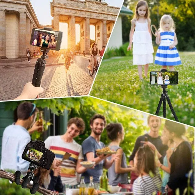Mobile Smartphone Holder Tripod With Mobile Bluetooth Remote Ar-18