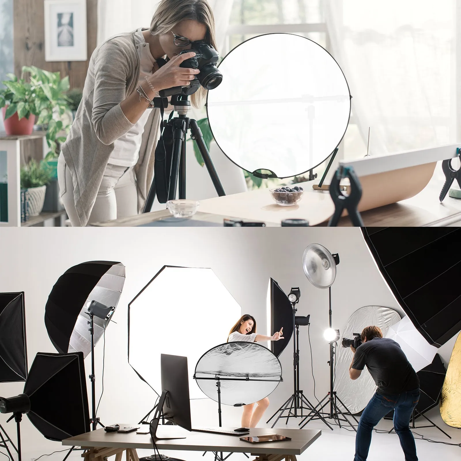 NEEWER 1.2M Extendable Reflector Holder Arm