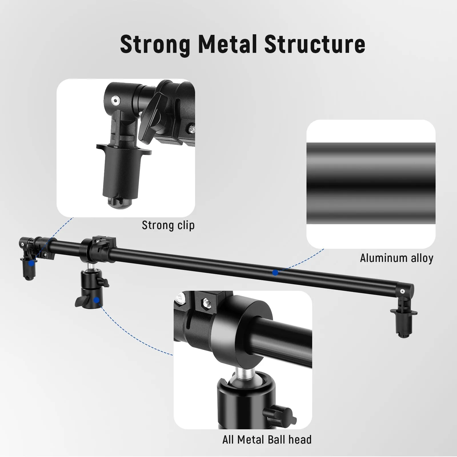 NEEWER 1.2M Extendable Reflector Holder Arm
