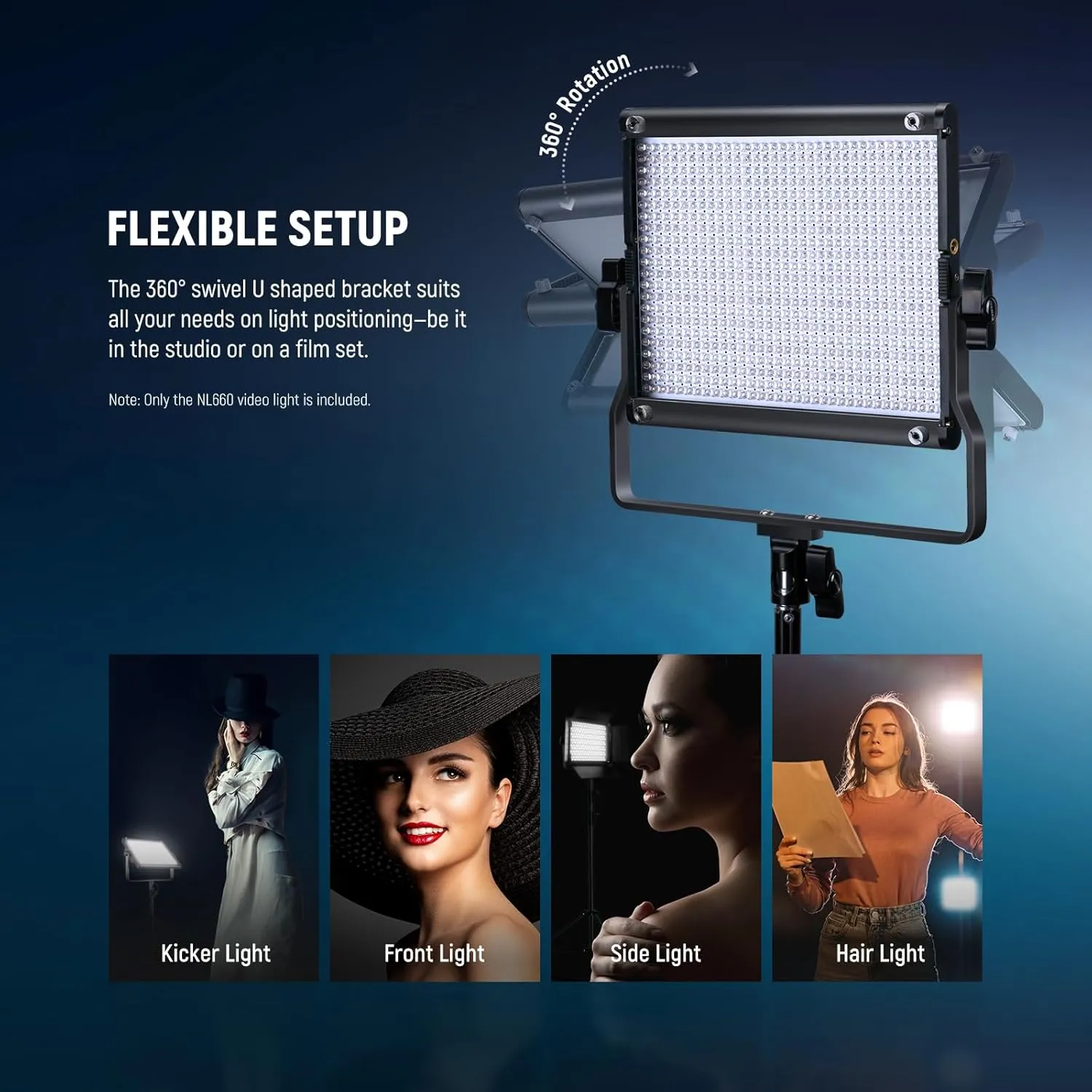 NEEWER 2 Pack Bi-color 660 LED Video Light and Stand Kit with Softbox