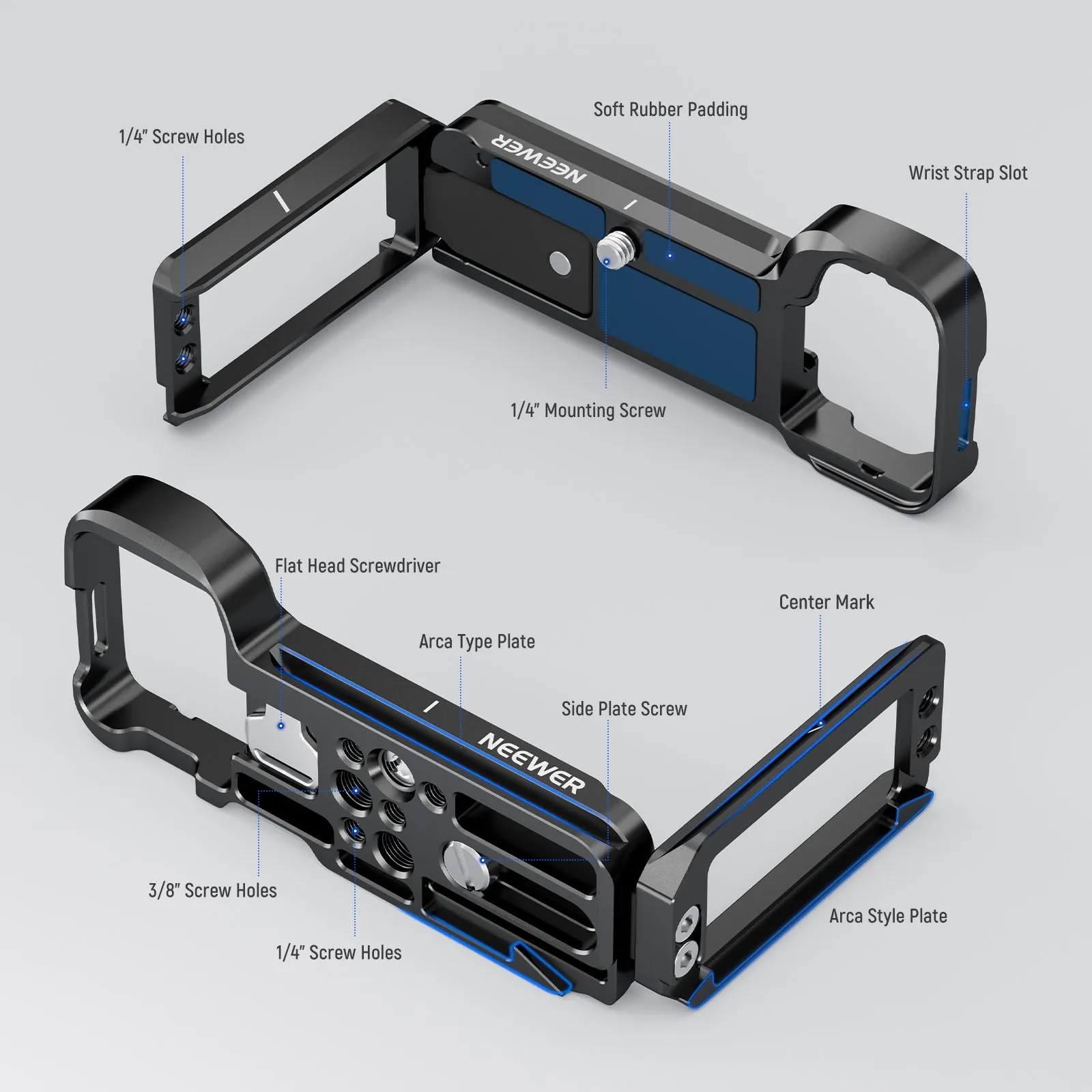 NEEWER CA025L Aluminum L Plate for Sony ZV-E1