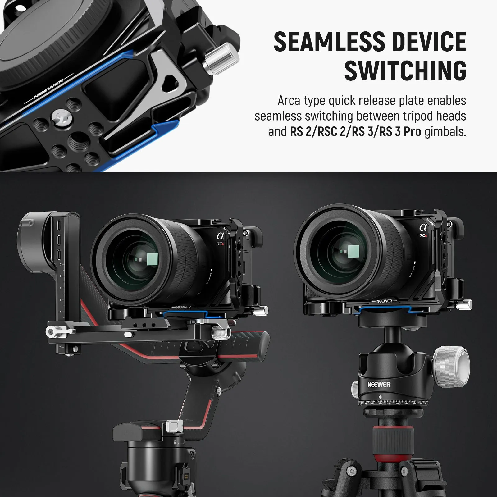 NEEWER CA050 Camera Cage Kit for Sony Alpha 7CII/ Alpha 7CR