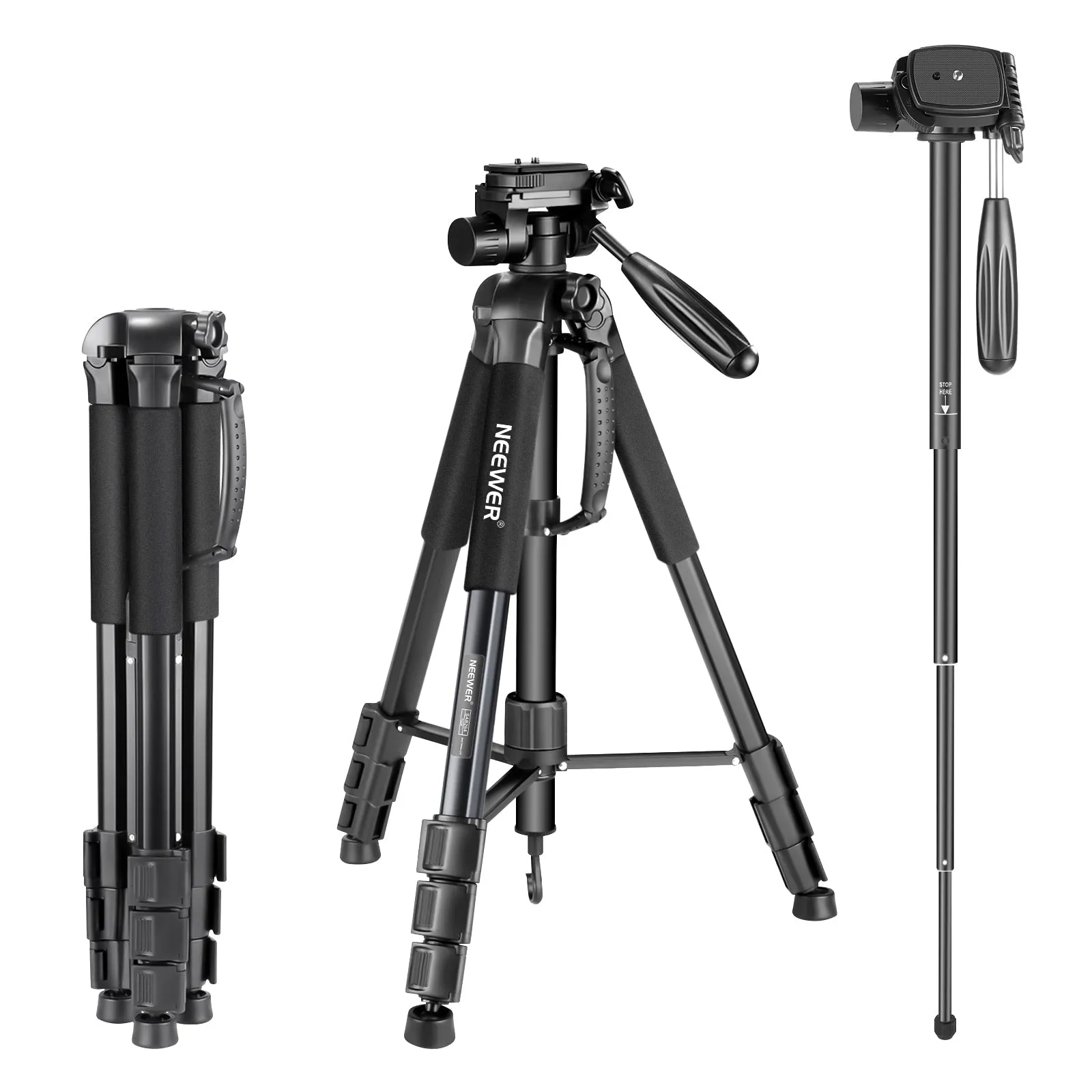 NEEWER SAB264 70'' Aluminum Alloy Camera Monopod Tripod