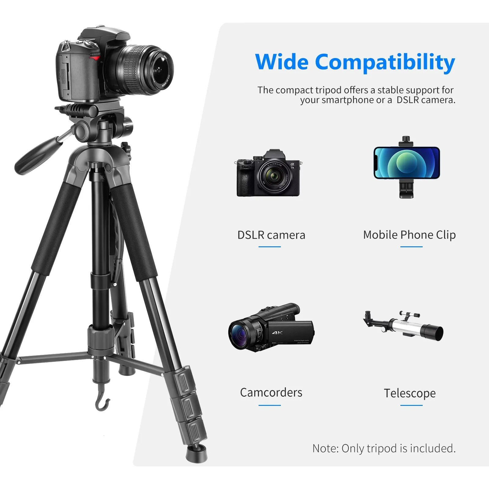 NEEWER SAB264 70'' Aluminum Alloy Camera Monopod Tripod