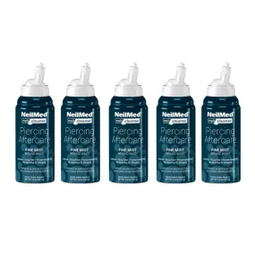 NeilMed Piercing Aftercare Multipack, Sterlie Saline Spray, 75ml - Buy 4 Get One Free