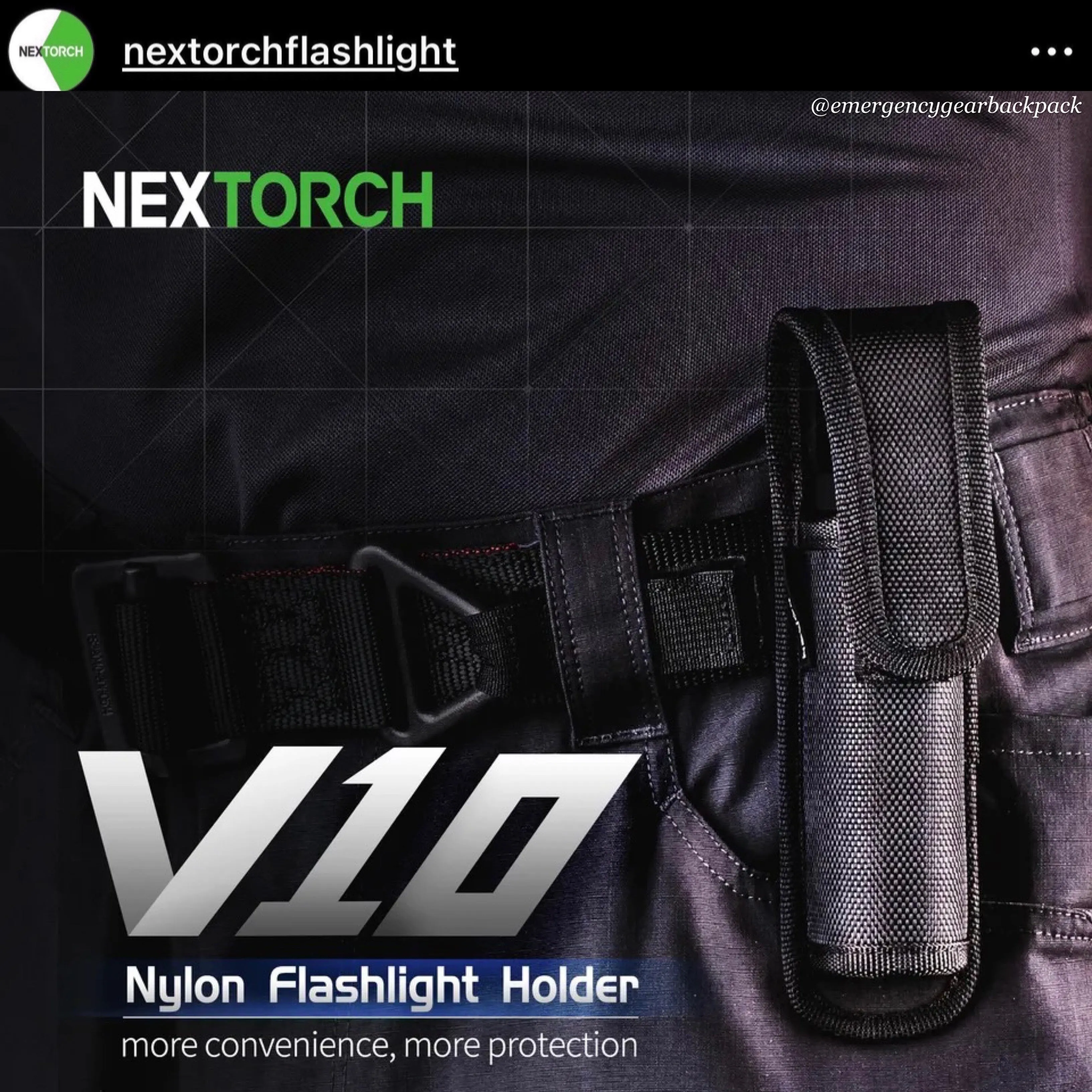 NEXTORCH V10 CORDURA Flashlights Holster