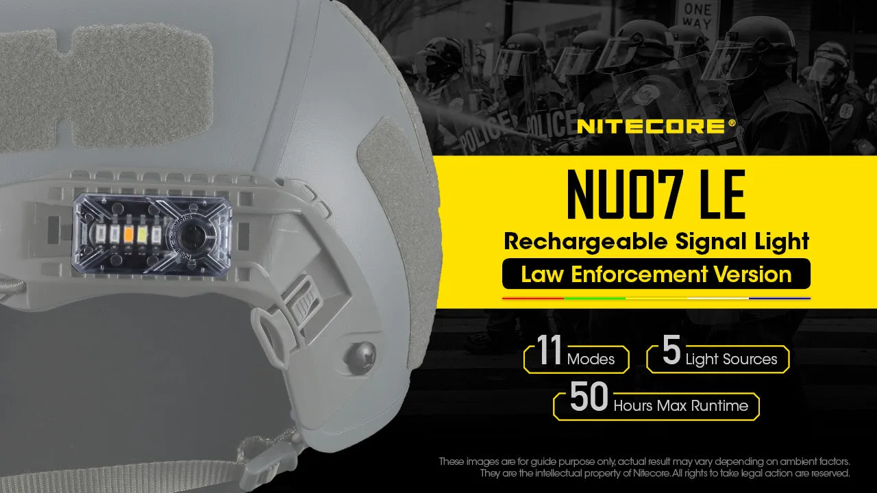 NITECORE 5-COLOR RECHARGEABLE SIGNAL LIGHT (NU07 LE)