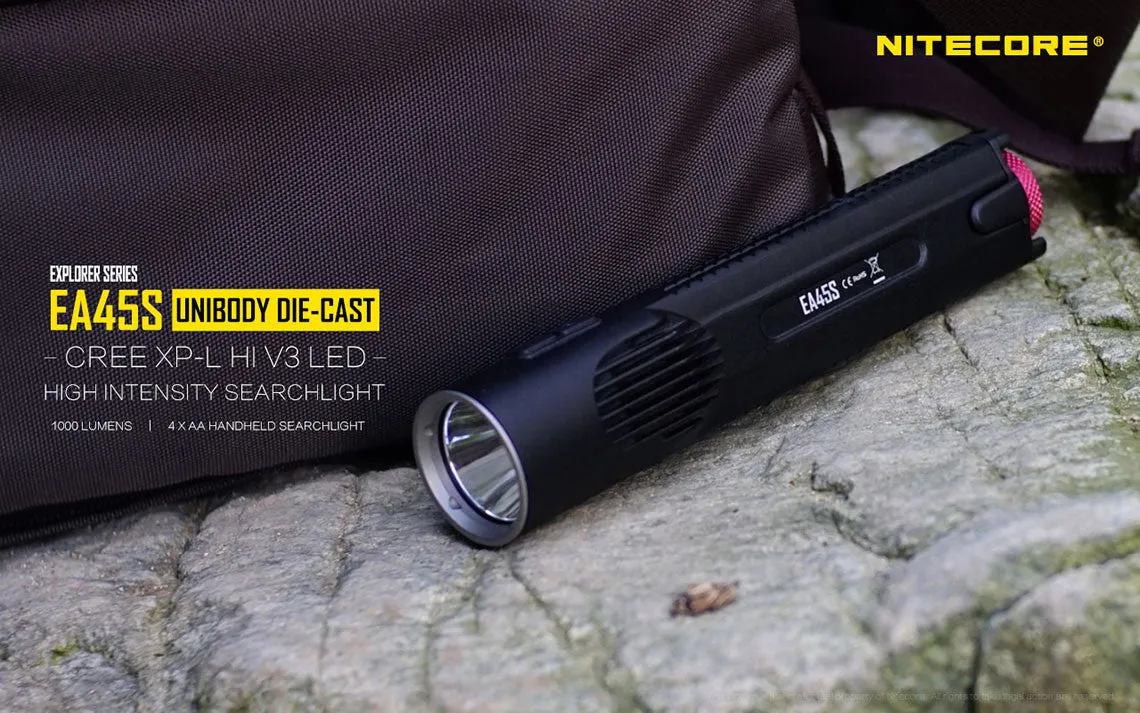Nitecore EA45S Cree XP-L HI V3 LED Flashlight - 1000 lumen