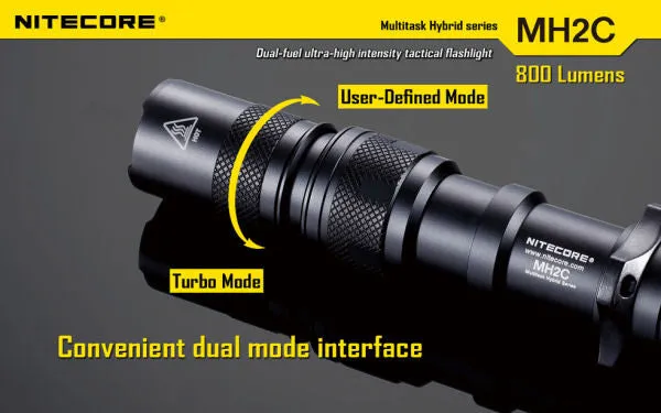 NITECORE MH2C CREE XM-L U2 LED 800 Lumen Rechargeable flashlight