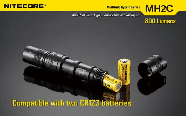 NITECORE MH2C CREE XM-L U2 LED 800 Lumen Rechargeable flashlight