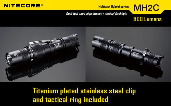 NITECORE MH2C CREE XM-L U2 LED 800 Lumen Rechargeable flashlight