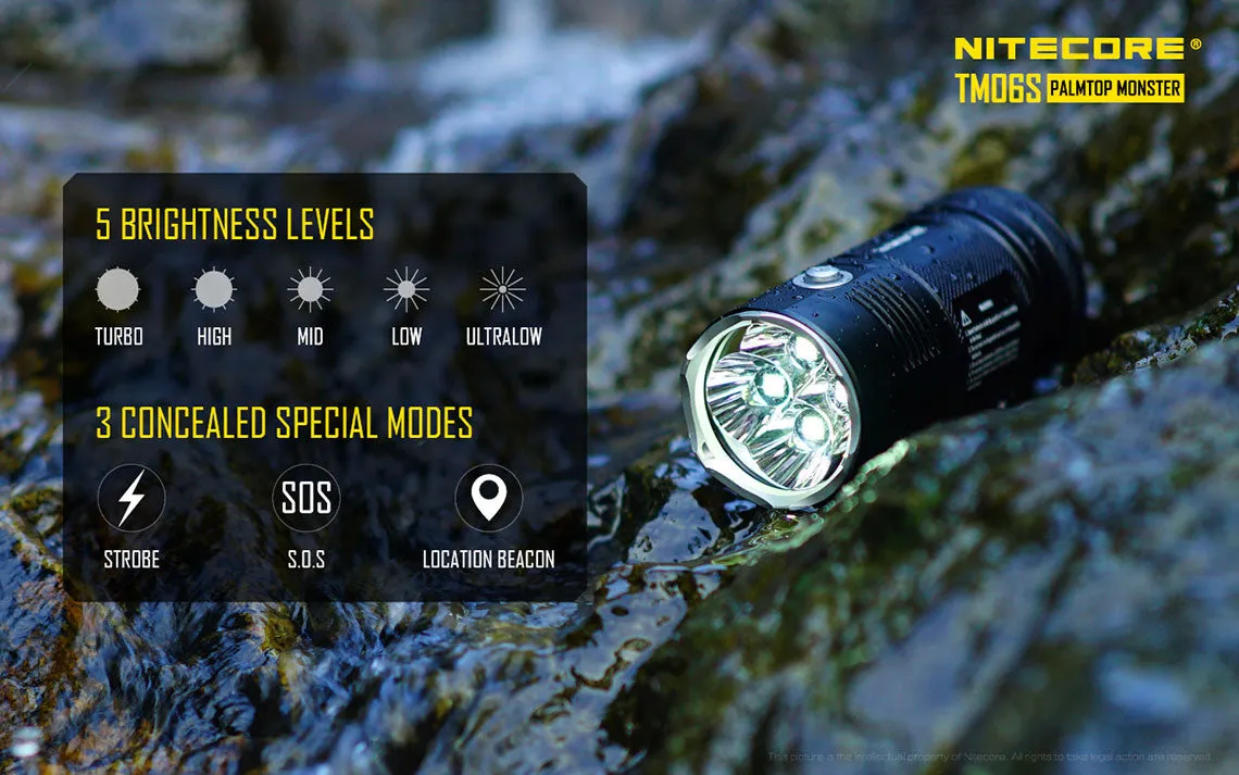 Nitecore Tiny Monster TM06S Cree XM-L2 U3 - 4000 Lumens