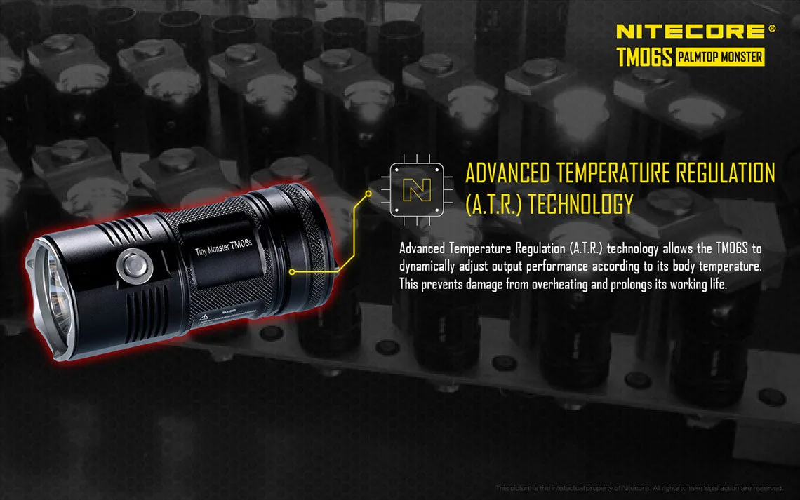 Nitecore Tiny Monster TM06S Cree XM-L2 U3 - 4000 Lumens