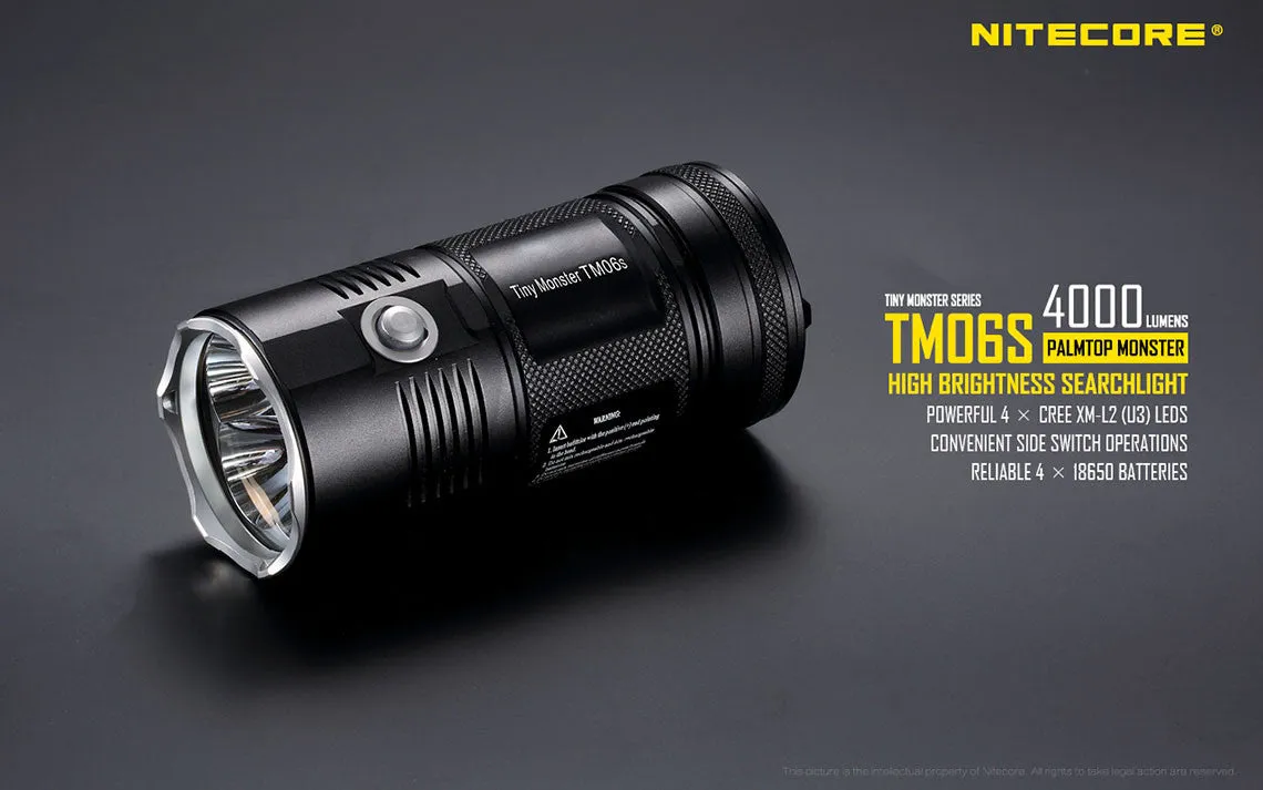 Nitecore Tiny Monster TM06S Cree XM-L2 U3 - 4000 Lumens
