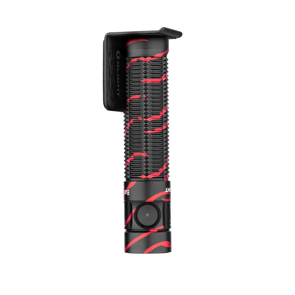 Olight Baton 3 Pro Rechargeable Flashlight Bundle - Baton 3 Pro Black Lava   O'pen Mini Red