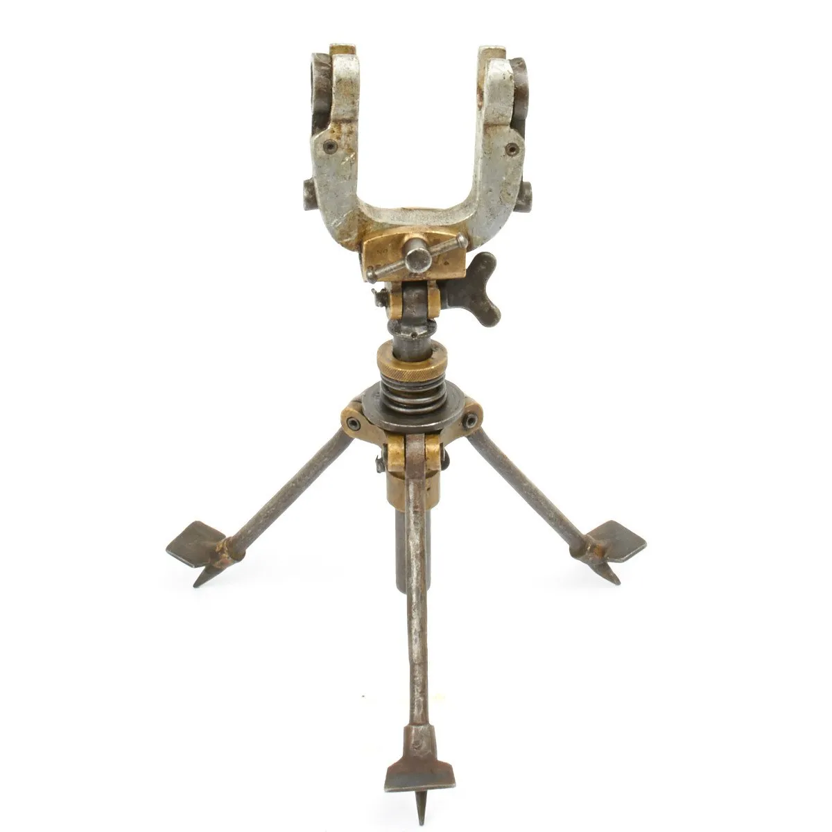 Original British WWI .303 cal Hotchkiss Portable Machine Gun Mk I Crows Foot Tripod