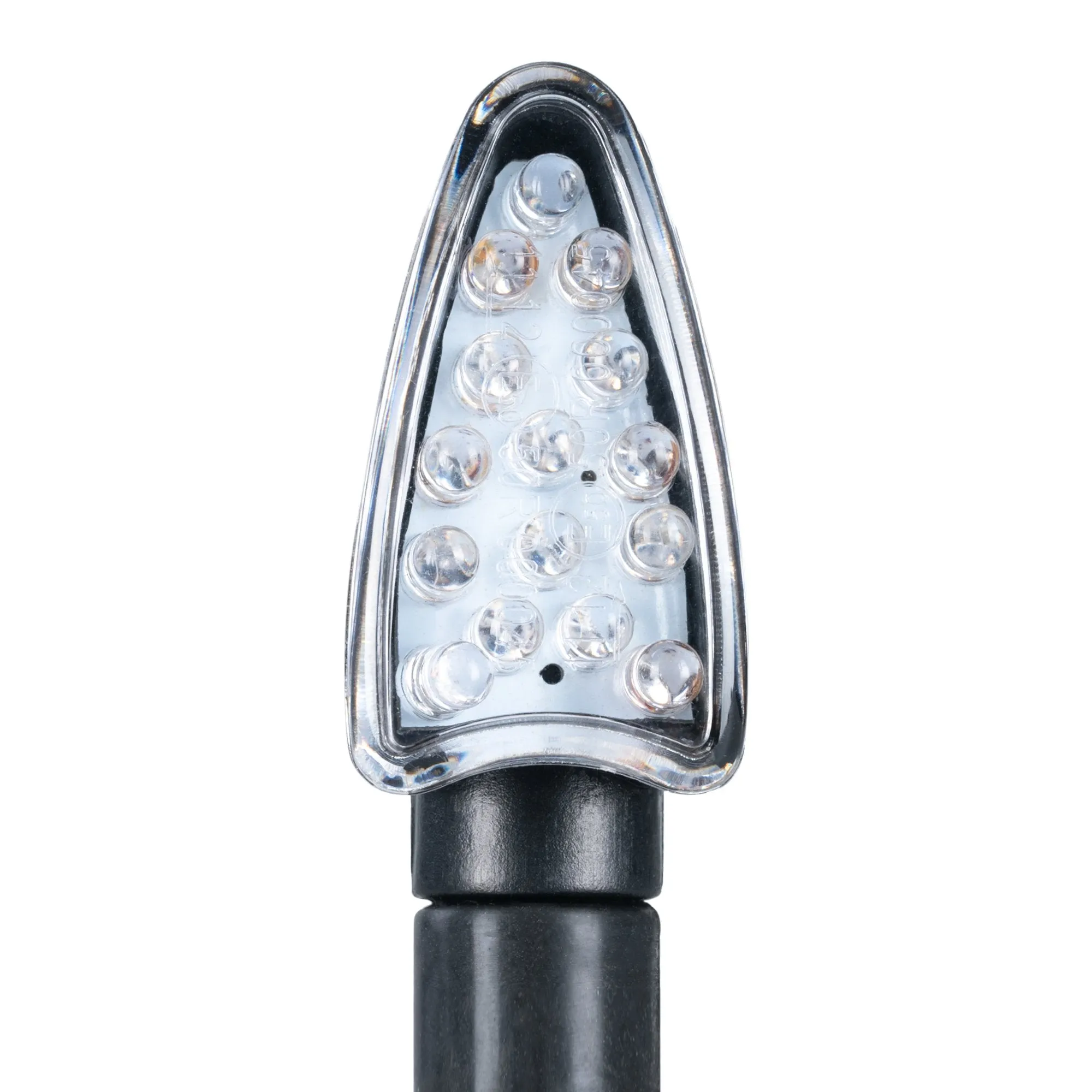 Oxford Arrow Indicator Black Long Stem Clear Lens