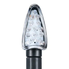 Oxford Arrow Indicator Black Long Stem Clear Lens