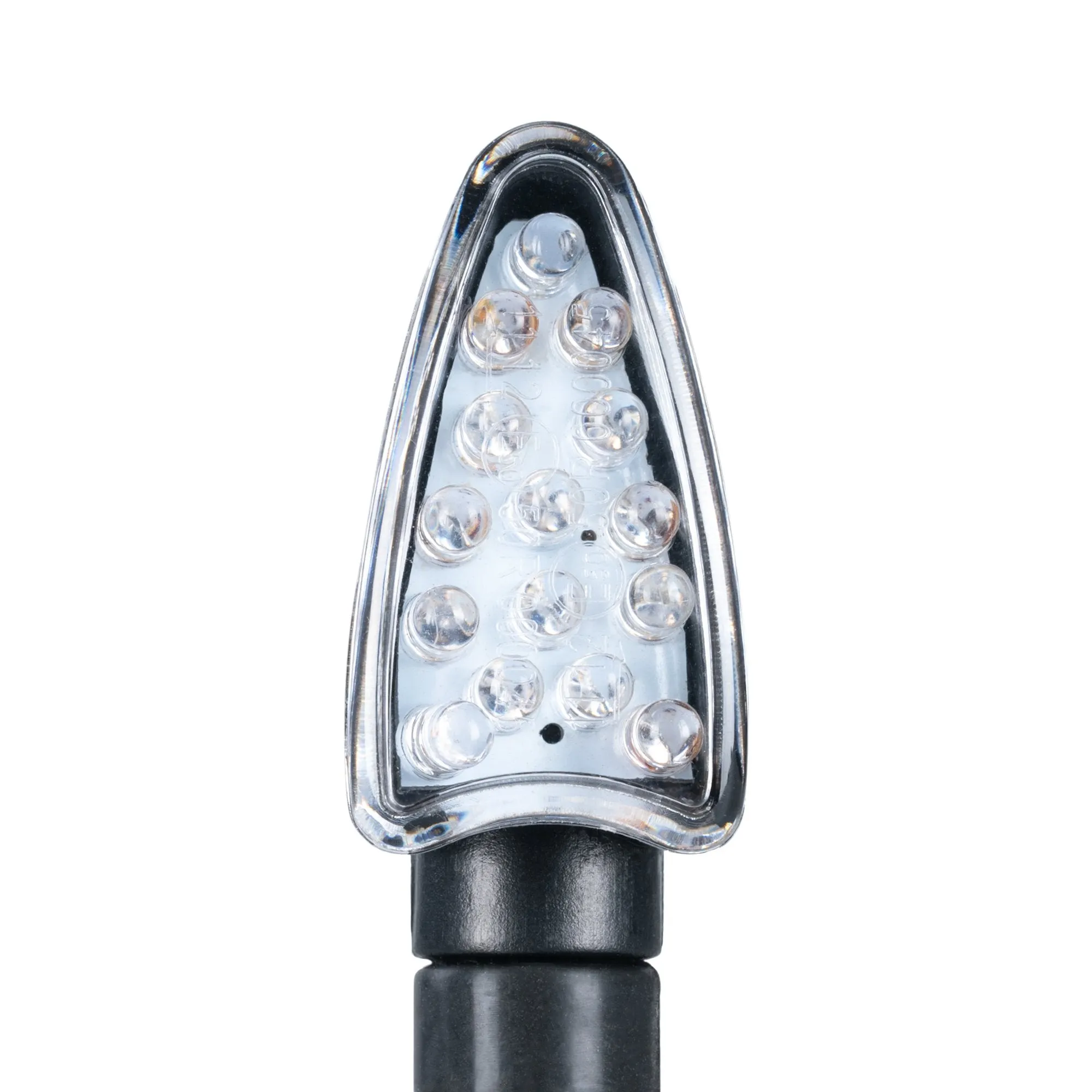 Oxford Arrow Indicator Blk Short Stem Clear Lens