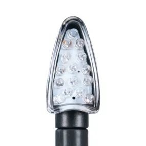 Oxford Arrow Indicator Blk Short Stem Clear Lens