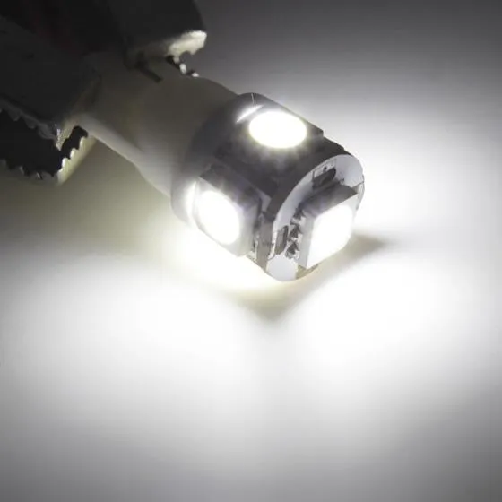 Partsam 5X Clear Cab Marker Light   5X White 5050-SMD 194 168 T10 LED Bulb Compatible with Ford E150 E250 E350 E450 F150 F250 F350 F450 F550 Super Duty Pickup Trucks 1999-2016