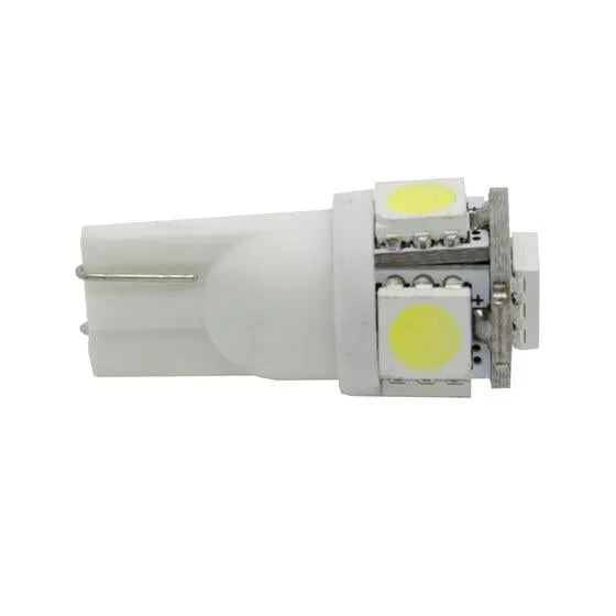 Partsam 5X Clear Cab Marker Light   5X White 5050-SMD 194 168 T10 LED Bulb Compatible with Ford E150 E250 E350 E450 F150 F250 F350 F450 F550 Super Duty Pickup Trucks 1999-2016