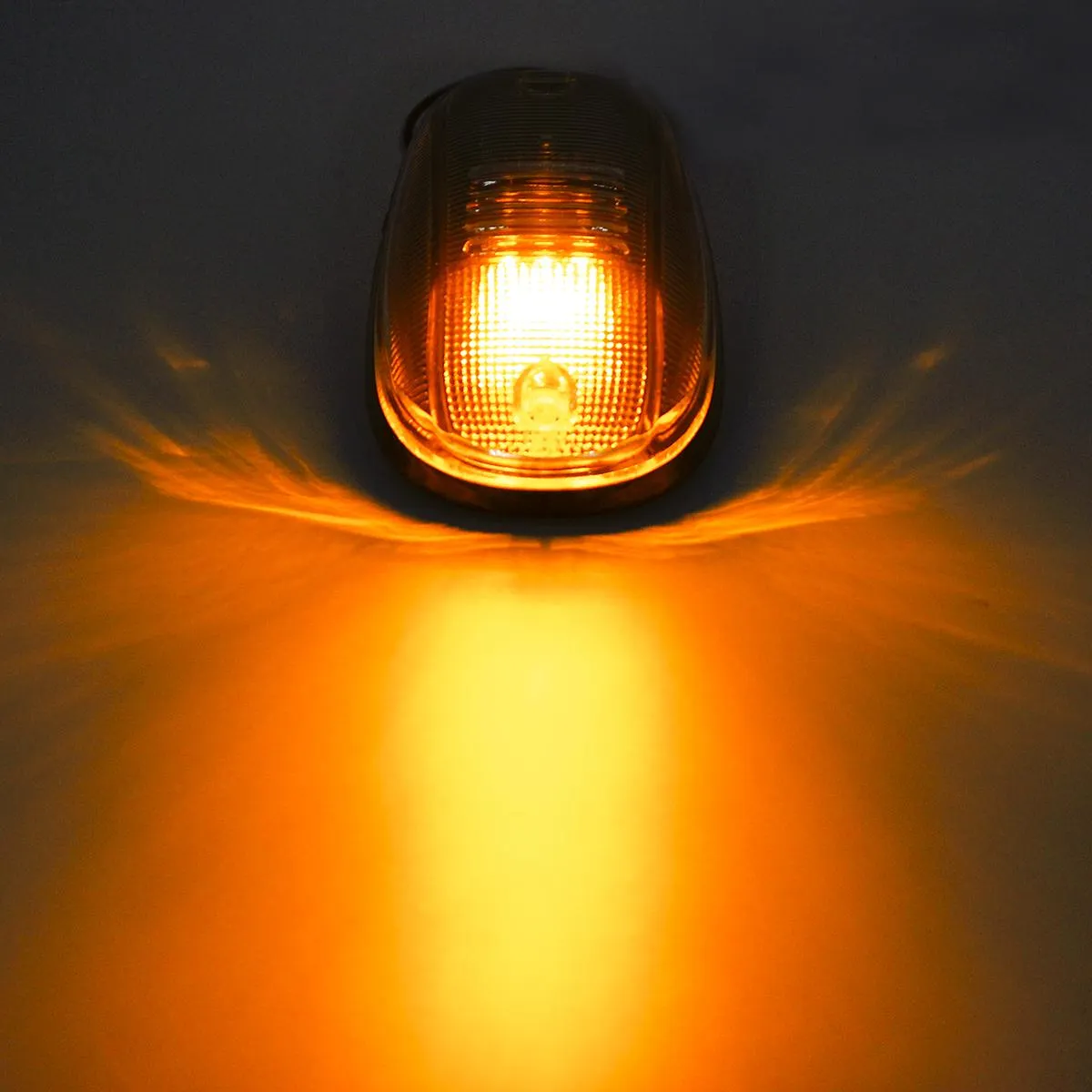 Partsam LED Cab Marker Roof Running Lights 5PCS Clear Lens 9LED Amber Top Lights Compatible with Dodge Ram 1500 2500 3500 4500 5500 2003-2018 SUV Truck Pickup RV