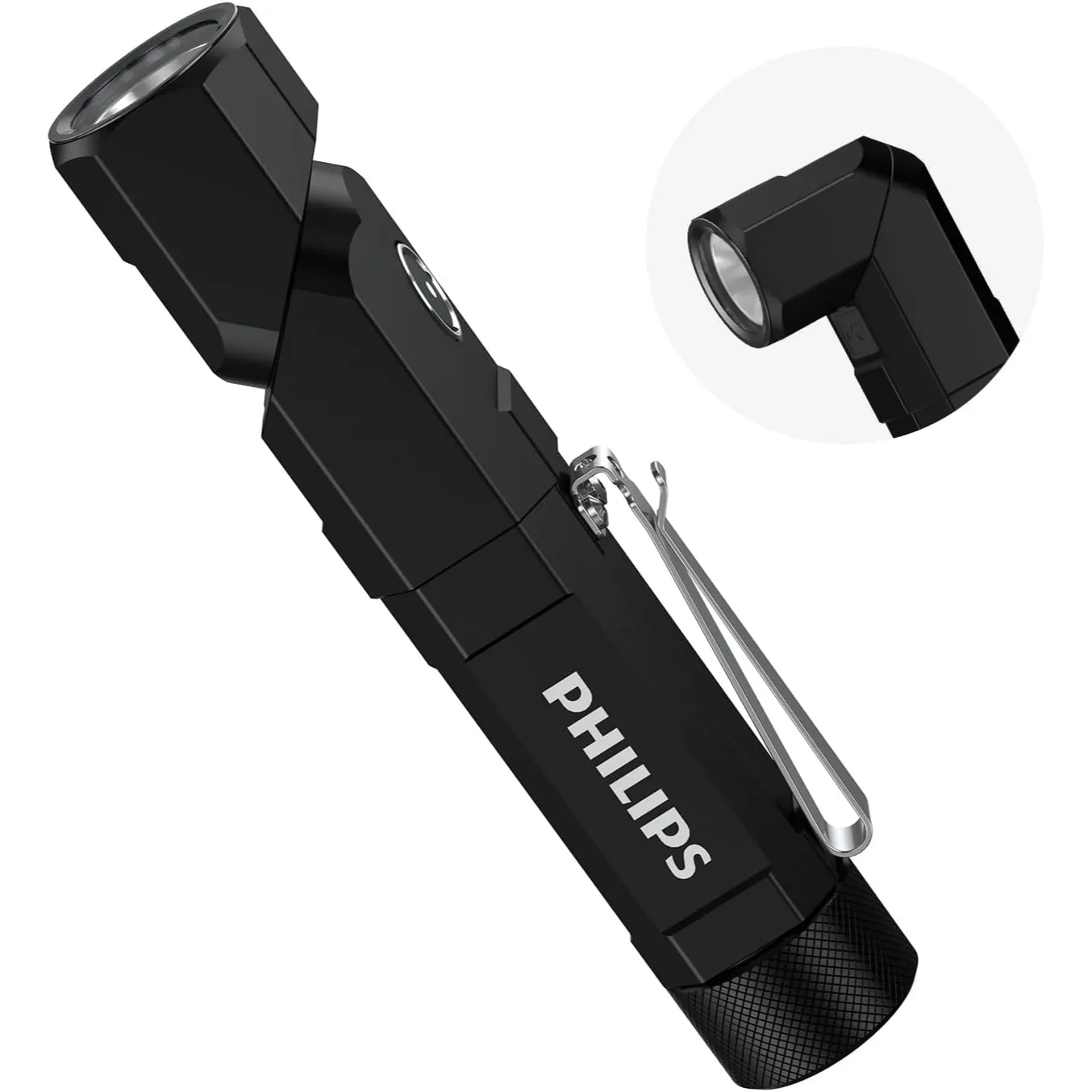 Philips SFL5806BL 1000 Lumens Compact LED Flashlight (Black)