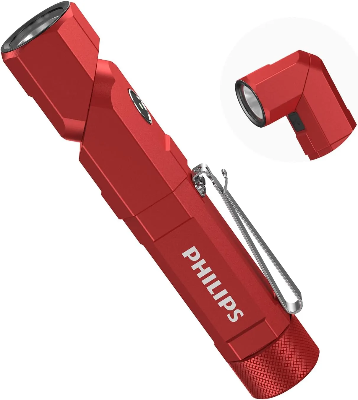 Philips SFL5806R 1000 Lumens Compact LED Flashlight (Red)