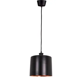 Portofino Hanging Lamp in Black Copper