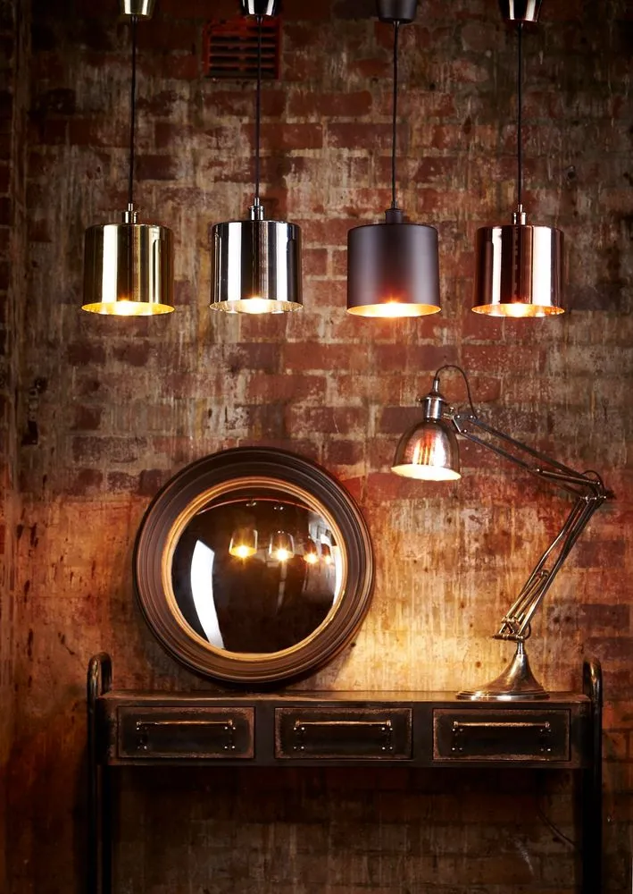 Portofino Hanging Lamp in Black Copper
