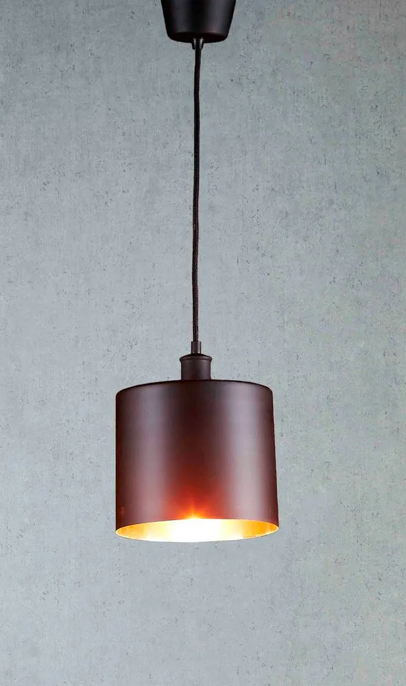 Portofino Hanging Lamp in Black Copper