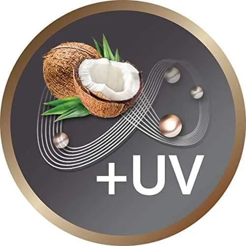 Remington Advanced Coconut Therapy Hair Dryer (Infused with Coconut and UV Filters to Nourish Hair, Smooth and Shiny Results, Powerful, Fast, Diffuser, 2 Concentrators, Diffuser, Ionic, 2300W) AC8648