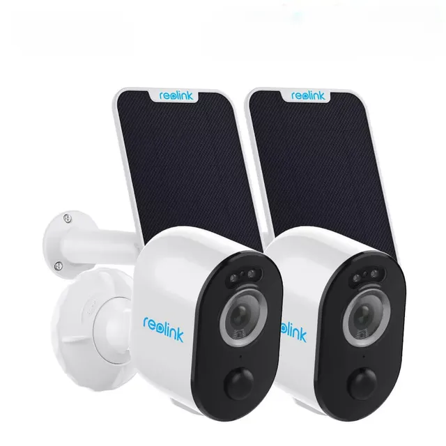 Reolink Argus 3 Pro 2 Pack Security Camera Wireless Outdoor Battery Operated (White)