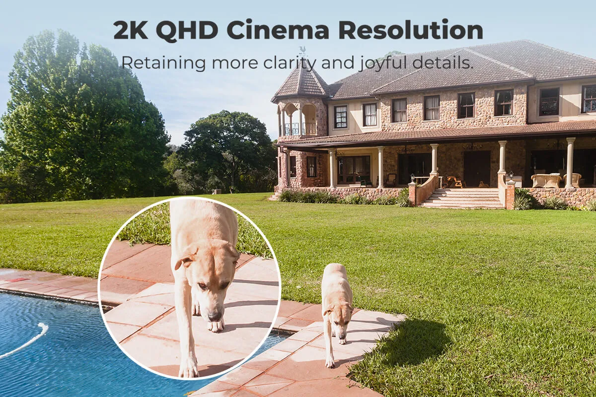 Reolink Argus 3 Pro 2 Pack Security Camera Wireless Outdoor Battery Operated (White)